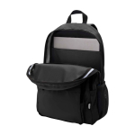 Mochila para portátil de poliéster reciclado com bolso para PC 15'' cor preto segunda vista