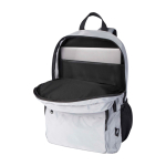 Mochila para portátil de poliéster reciclado com bolso para PC 15'' cor cinzento segunda vista