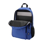 Mochila para portátil de poliéster reciclado com bolso para PC 15'' cor azul real segunda vista