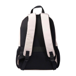 Mochila para portátil de poliéster reciclado com bolso para PC 15'' cor marfim segunda vista traseira