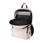 Mochila para portátil de poliéster reciclado com bolso para PC 15'' cor marfim segunda vista