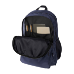 Mochila para portátil de poliéster reciclado com bolso para PC 15'' cor azul-marinho quarta vista