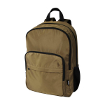 Mochila para portátil de poliéster reciclado com bolso para PC 15'' cor verde-escuro
