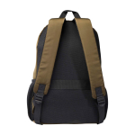Mochila para portátil de poliéster reciclado com bolso para PC 15'' cor verde-escuro segunda vista traseira