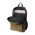 Mochila para portátil de poliéster reciclado com bolso para PC 15'' cor verde-escuro segunda vista