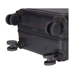 Trolley de cabine de plástico reciclado com compartimento PC 20'' cor preto vista detalhe 2