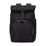 Mochila de viagem com cobertura enrolável e vários bolsos PC 15'' cor preto segunda vista frontal