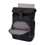 Mochila de viagem com cobertura enrolável e vários bolsos PC 15'' cor preto terceira vista