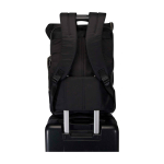 Mochila de viagem com cobertura enrolável e vários bolsos PC 15'' cor preto