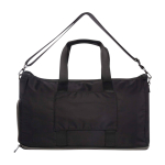Saco desportivo expansível com design elegante e capacidade 35 L cor preto segunda vista frontal