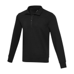 Jersey unisex tecido reciclado fecho curto 280 g/m2 Elevate NXT cor preto