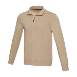 Jersey unisex tecido reciclado fecho curto 280 g/m2 Elevate NXT cor marfim