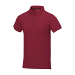 Polo de manga curta, algodão piqué, homem 200 g/m2 Elevate Life cor bordeaux