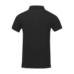 Polo de manga curta, algodão piqué, homem 200 g/m2 Elevate Life cor preto segunda vista traseira