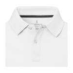 Polo de manga curta, algodão piqué, homem 200 g/m2 Elevate Life cor branco vista detalhe 1