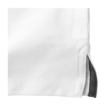 Polo de manga curta, algodão piqué, homem 200 g/m2 Elevate Life cor branco