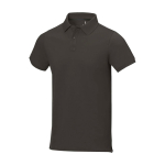 Polo de manga curta, algodão piqué, homem 200 g/m2 Elevate Life cor antracite
