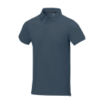 Polo de manga curta, algodão piqué, homem 200 g/m2 Elevate Life cor ciano