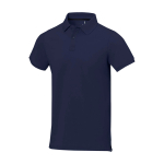 Polo de manga curta, algodão piqué, homem 200 g/m2 Elevate Life cor azul-marinho