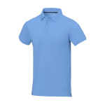 Polo de manga curta, algodão piqué, homem 200 g/m2 Elevate Life cor azul-claro