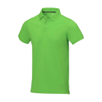 Polo de manga curta, algodão piqué, homem 200 g/m2 Elevate Life cor verde fluorescente