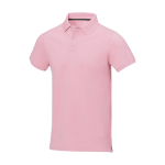 Polo de manga curta, algodão piqué, homem 200 g/m2 Elevate Life cor cor-de-rosa claro