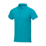 Polo de manga curta, algodão piqué, homem 200 g/m2 Elevate Life cor azul pastel
