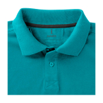 Polo de manga curta, algodão piqué, homem 200 g/m2 Elevate Life cor azul pastel