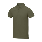 Polo de manga curta, algodão piqué, homem 200 g/m2 Elevate Life cor verde oliva