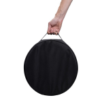 Bolsa para cabos compridos feita de materiais reciclados cor preto terceira vista