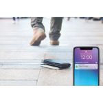 Cartão para encontrar a carteira compatível com Encontrar da Apple cor branco vista de ambiente 2