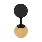 Suporte magnético para telemóvel de plástico reciclado e bambu cor preto nona vista