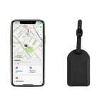 Etiqueta localizadora para bagagem com Encontrar da Apple cor preto sexta vista