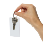 Cartão ultrafino localizador para porta-notas com Encontrar cor branco sétima vista