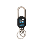 Porta-chaves com localizador recarregável compatível com Encontrar cor preto vista principal