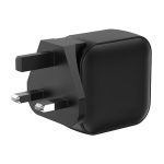 Carregador super-rápido para vários países com 3 saídas 70 W cor preto quarta vista