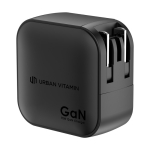 Carregador super-rápido para vários países com 3 saídas 70 W cor preto oitava vista