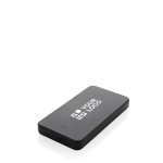 Powerbank de plástico reciclado com indicador de 10 000 mAh cor preto vista principal