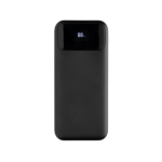 Powerbank com cabos integrados e ecrã digital 10 000 mAh cor preto segunda vista