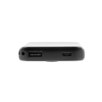 Powerbank sem fios magnético de plástico reciclado 5000 mAh cor preto segunda vista