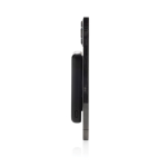 Powerbank sem fios magnético de plástico reciclado 5000 mAh cor preto quinta vista