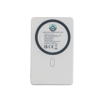 Powerbank magnético com carga sem fios com indicador 5000 mAh cor prateado terceira vista