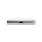 Powerbank magnético com carga sem fios com indicador 5000 mAh cor prateado quarta vista