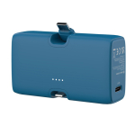 Powerbank de plástico reciclado com indicador de carga e 20 W cor azul décima vista