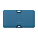 Powerbank de plástico reciclado com indicador de carga e 20 W cor azul sexta vista