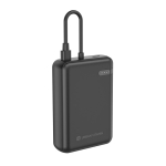 Powerbank com carga dupla simultânea com potência de 20 W cor preto