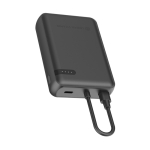 Powerbank com carga dupla simultânea com potência de 20 W cor preto quarta vista