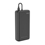Powerbank ecológico para 2 dispositivos com indicador de carga 20 W cor preto