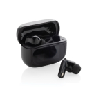 Auriculares sem fios com ecrã táctil e função de chamada cor preto segunda vista
