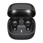 Auriculares sem fios com função de chamada e impermeáveis IPX4 cor preto terceira vista